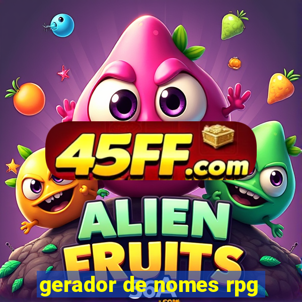 gerador de nomes rpg
